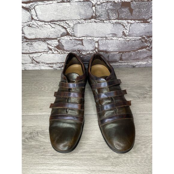 Bruno Verri Brown Leather Metallic Fashion Shoes Sneakers Men Sz 42EU/9M US main image 14